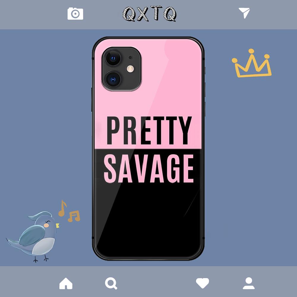Étui Rose Coréen Noir Kpop Pour iPhone Samsung Galaxy Redmi Note S 17 16 15 14 13 20 24 25 54 Pro Max Ultra Fe Coque en Verre Trempé