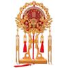 Handmade Double-Sided Round Xiuhe Wedding Fan - Chinese Style Bridal Accessory