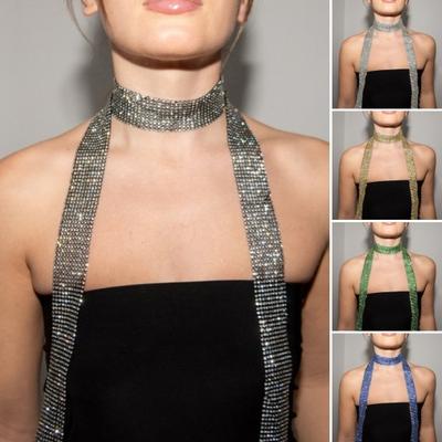 Langer Schal für Damen, glänzende Pailletten, bequemer, langlebiger Schal, mit Pailletten verziert, dekorativer Schal für den Alltag und Partys