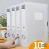 Set of 10 A4 Transparent Plastic File Storage Boxes, 55mm Thick, for Home or Office Use