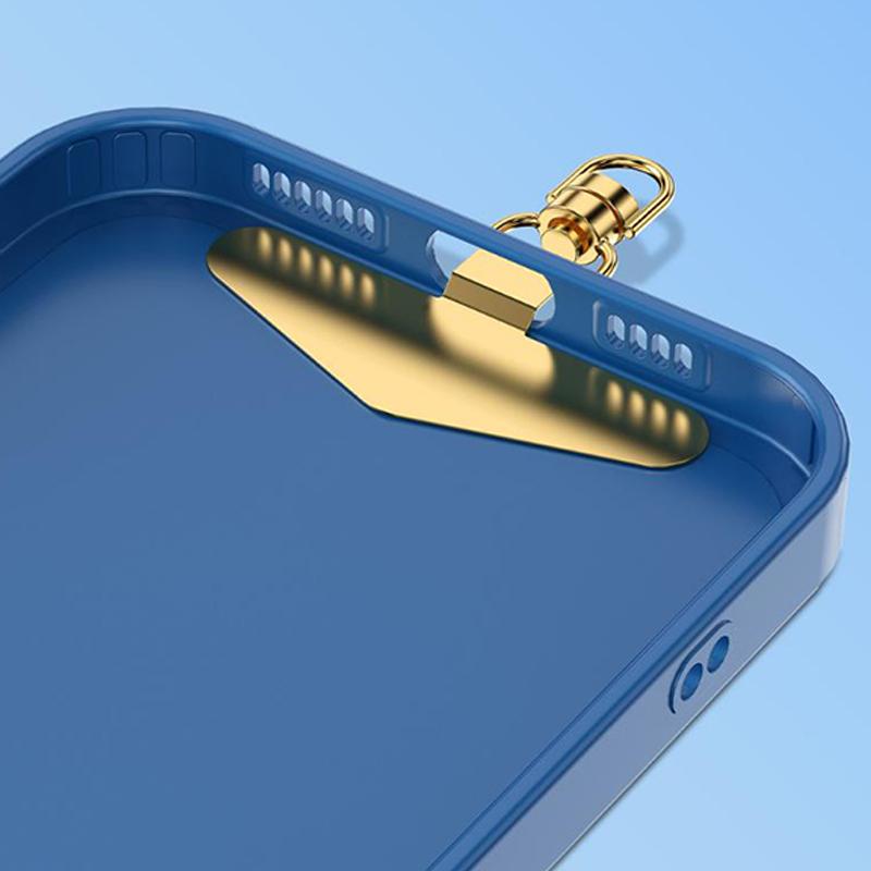 Steel Phone Lanyard Gasket Patch Anti-Lost Anti Fall Mobile Phone Rope Card Metal Clip Strap Hang Cord Tab Accessories