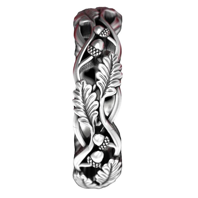 Stylish Retro Alloy Thorn Ring - Creative Mori Style
