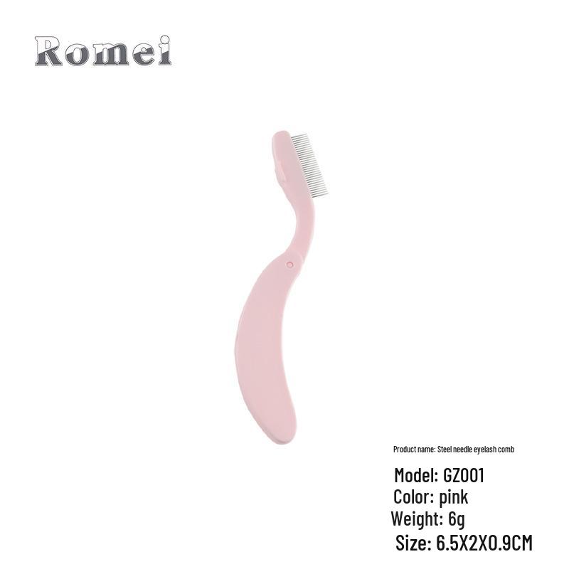 

Складная расческа для бровей и ресниц с изогнутой ручкой