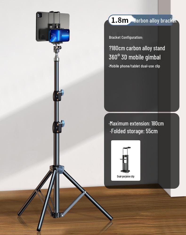 Dual-Phone Multifunctional Selfie Stick & Tripod for Live Streaming