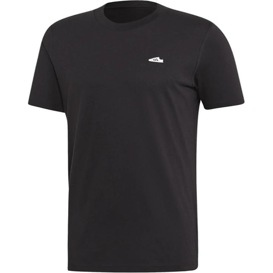 adidas originals Mini Emb Tee Embroidered Shoe Sports Short Sleeve Black Men s ED7638 M
