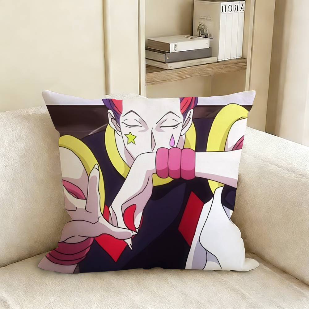 HHisoka HHunter X Hunter Pillow Cover Sofa Cushion Cover Home Room Decoration Children Gift