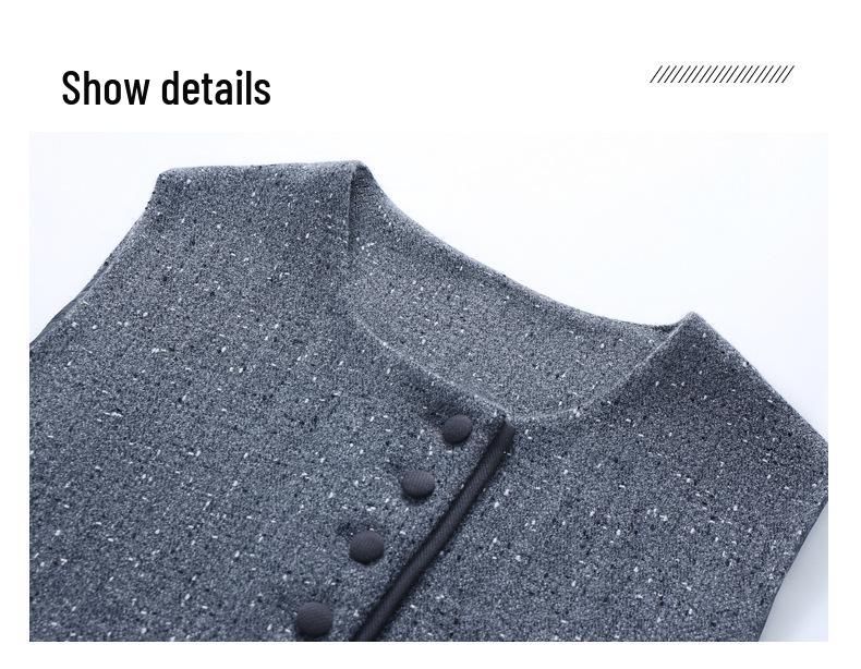 Spring Collection: Elegant Two-Piece Women's Casual Set - Vest & Long-Sleeved Dress