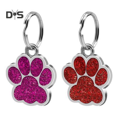 Puppy Town Schmuck, Geschenk, Mini-Pfotenmuster, Hundehalsband, ID-Tag-Anhänger