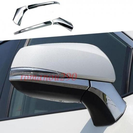 For Toyota Sienna Chrome Side Door Rear Mirror Strip Cover Trim 4pcs