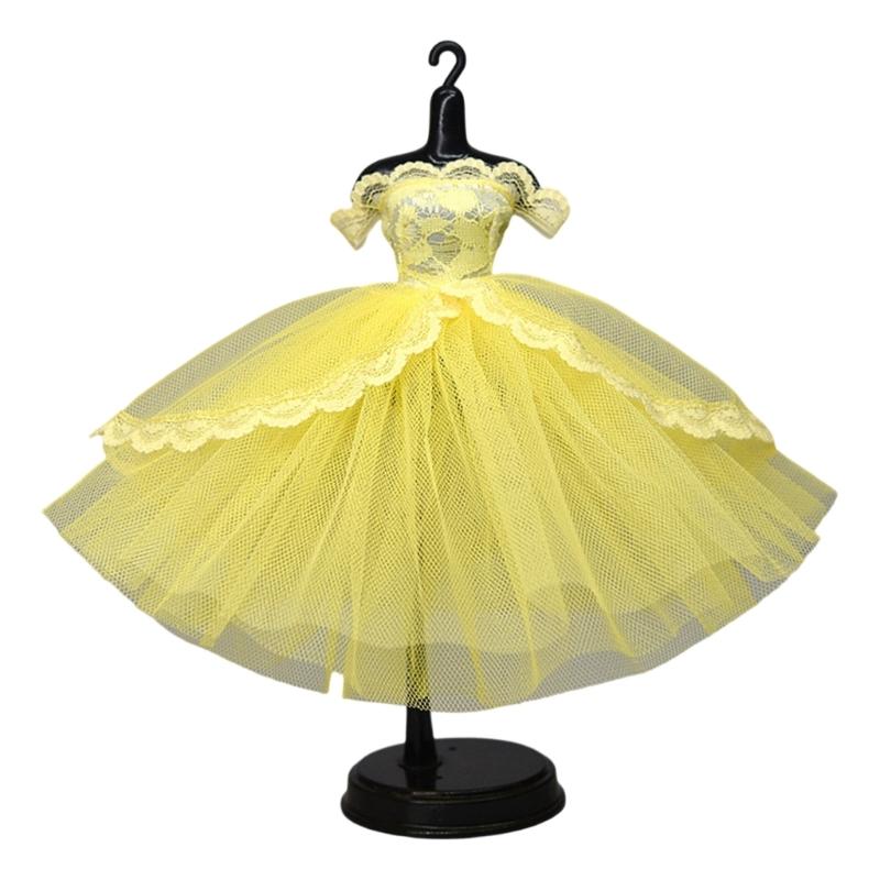 Elegant 1/6 Doll Dress Formal Ball Gown Outfit Soft Fabric For Ball Jointed Doll Fashion Dolls Dressingup Clothes