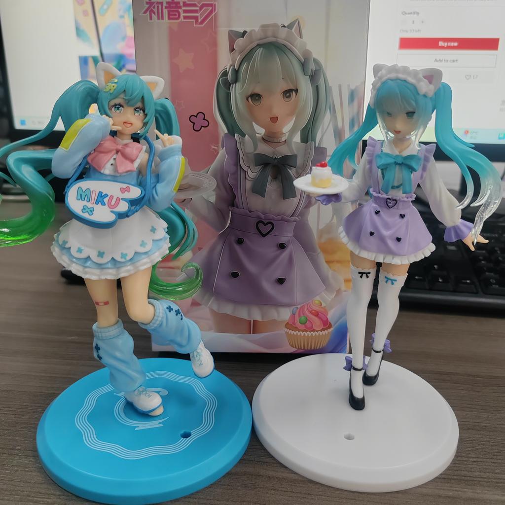 In Stock  Hatsune Miku Gorgeous Fantasy Fashion Figure Fancy ~Cat Eat Ver.~ Pvc 18Cm Anime Action Figures Model Collection Toy