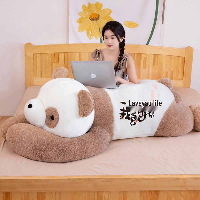 Large Panda Hug Pillow: Plush Leg-Clamping Sleeping Toy for Girls - Perfect Birthday Gift