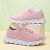 Fashion Pink Walking Shoes Lightweight Breathable Sneakers Women Couple Casual Large-size Flats Summer Mesh Running Shoes Footwear Casua