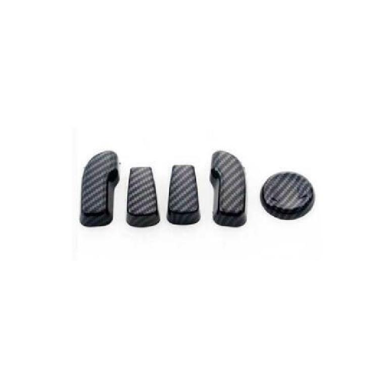 For Subaru Outback -23 Carbon Fiber Seat Adjust Handle Button Cover trim 5x