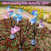 Seven-Color Solar Butterfly Light for Garden Decoration.