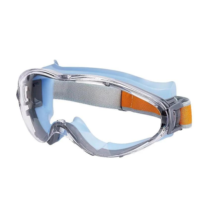 Anti Fog Wind and Sand Riding Fully Sealed Dustproof Protective Glasses Silicone Labor Protection Goggles Motorcycle Drifting
