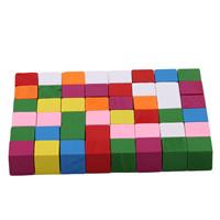 

25/50Pcs Colorful Cubes Wooden Building Blocks Stacking Up Square Wood Toy Baby Shape Color Learning Toy for Children 15/20/25mm