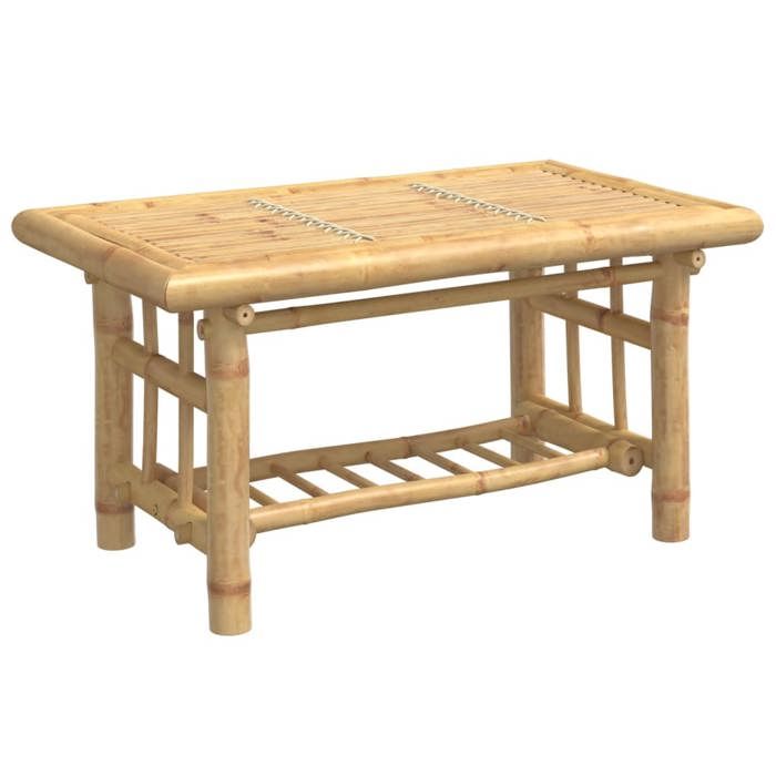 VidaXL Coffee Table 70x45x36 Cm Bamboo, Side Table, Living Room Table, Accent Table, End Table, Center Table, 368045