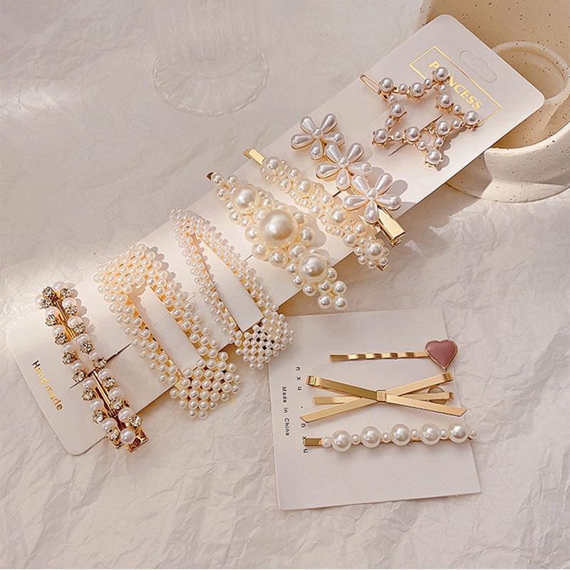 Korean Pearl Hairpin - Trendy Side Clip for Women and Girls