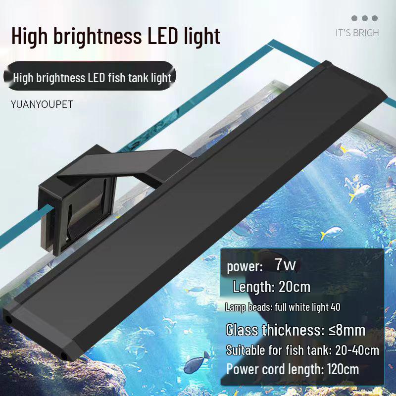 2025 Waterproof Fish Tank Light: Color-Changing Clip-On LED for Aquatic Plants and Warm Lighting