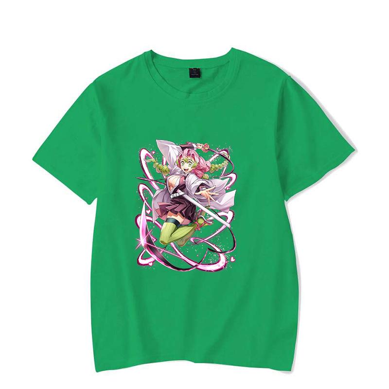 

New Hot Anime Print T-shirts Women Men Summer Casual T-shirts O Neck Short-sleeved Kanroji Mitsuri Harajuku T-shirts 4XL