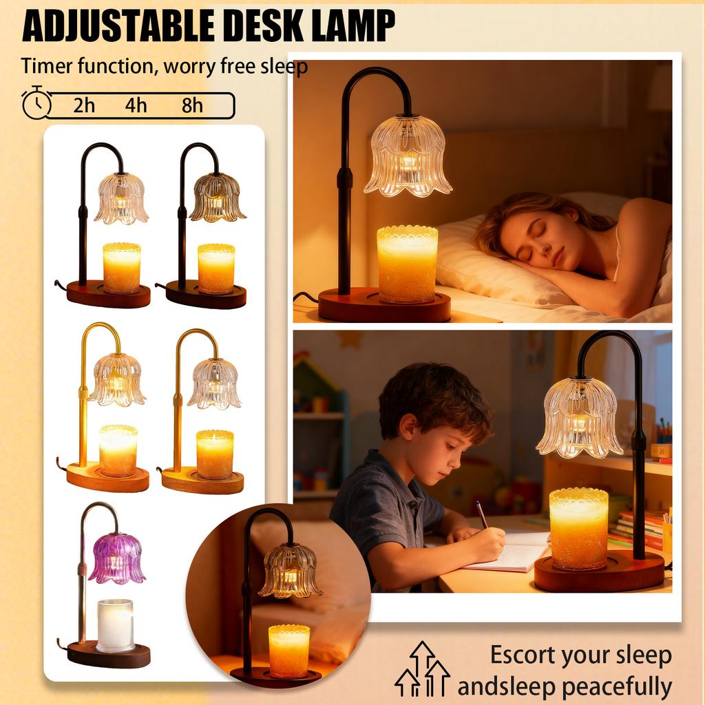 Romanticaromatherapy Wax Melting Lamp Melting Candle Lamp Bedroom Wax Melting Lamp Can Be Timed Dimming Aromatherapy Lampfragrance Birthday Gift