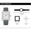 Naviforce Original Men Watch Lightweight Plastic Case Silicone Strap 50m Waterproof Luminous Pointer Square Men Fashion Casual Watch NF6112