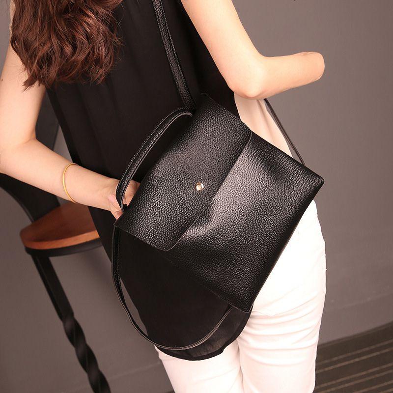 Elegant Fashion Women Backpack With Hasp Closure And Shoulder Straps For Casual Style