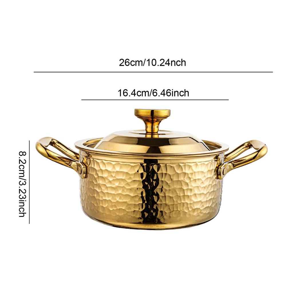 Stainless Steel Hot Pot Easy To Clean Multifunctional Noodles Cooking Pot Stock Pot for Catering Party Buffet Barbecue Picnic