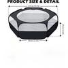 Portable Small Animal Outdoor Enclosure with Cover - Breathable Pet Tent for Chickens, Rabbits and Small