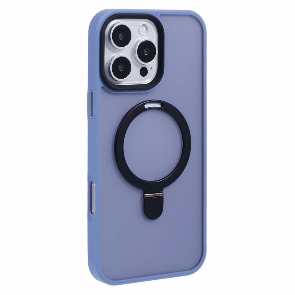 Für iPhone 16 Pro Magnetische Hülle Ständer TPU+PC Handyhülle