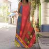 Women's Slip Dress Maxi Long Dress Gradient Print Stitching Print Dress Spring & Summer Leisure Vacation