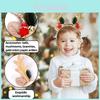 Festive Christmas Headband With Colorful Cartoon Antlers And Jingle Bells For Holiday Celebrations