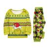 Print Cute Family Set Pajamas, Home Clothes, Family Set Long Sleeve Top Pants Set