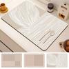 Super chłonna mata Wykwintna mata kuchenna Antypoślizgowa mata do odpływu kawy Suszarka do naczyń Szybkoschnąca duża mata do odpływu w łazience Naczynia stołowe