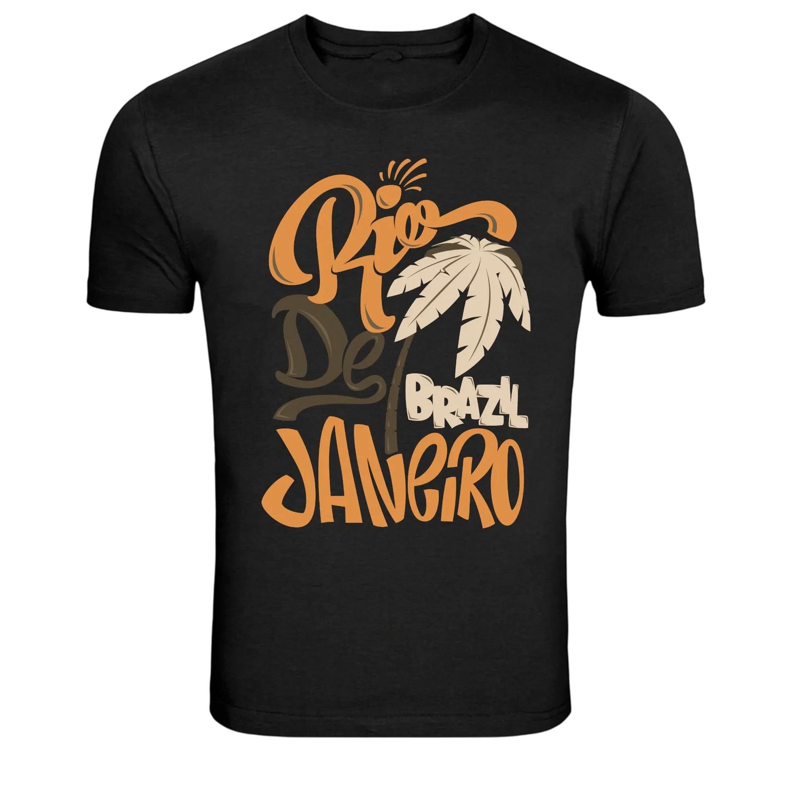Rio De Janeiro Brazil Beach Travel Graphic T Shirt Tropical Tee L