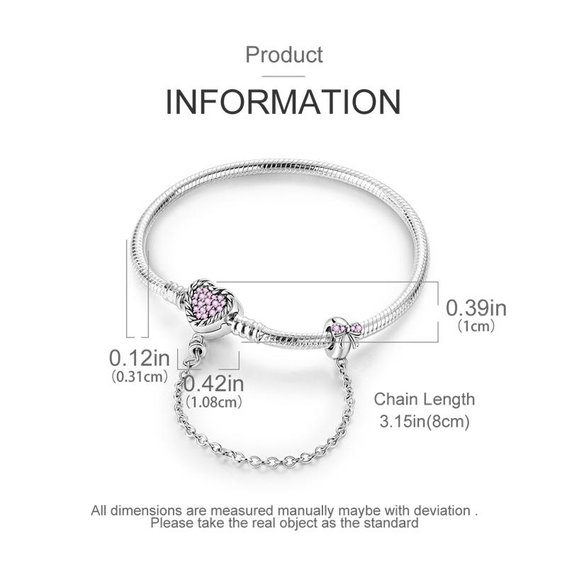 New Original 925 Silver Bracelet Heart Butterfly Bracelet For Women Fit Original Bracelet Charms Beads Jewelry DIY Gift