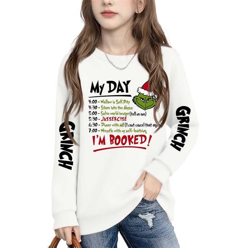 Boys Girls Child Fashion Daily Versatile Casual Crewneck Sweatshirts Daily Long Sleeve Patchwork Top Sweatshirts