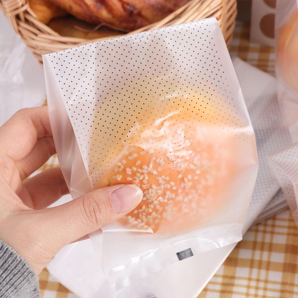 50pcs Plastic Cookie Packaging Bags Transparent Bread Wrapping Bags Cellophane Bags  Bundt Cake