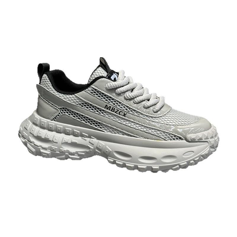 Summer Soft-soled Fashionable Lightweight Thick-soled Low-top Mesh Surface Breathable Bestseller Comfortable Casual Shoes H57