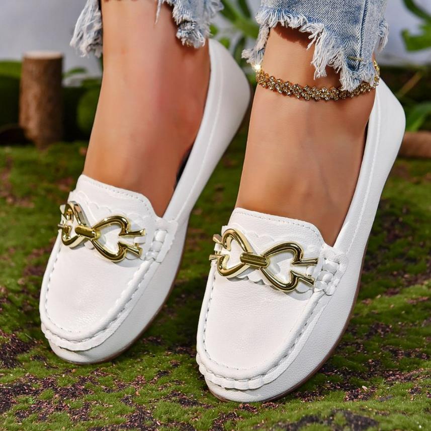 

New Women s Shoes Slip on Casual Comfortable Non-slip Solid Color Shoes Outdoors Wear Resistant Ladies Shoes Luxury Loafers