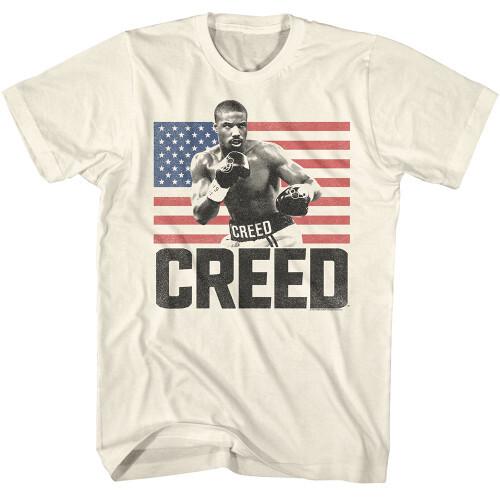 Creed American Flag T-shirt - Natural Unisex T-Shirt XXL