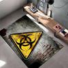 Hazard Warning Symbol Design for Unique Home Decor Suitable for use as an anti-slip game mat for living room and bedroom sofas