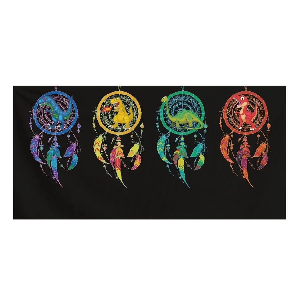 Retro Feather Dream Catcher Beach Towel Quick Drying Soft Microfiber Towel Women Men Picnic Mat Thin Blanket Camping Travel Yoga