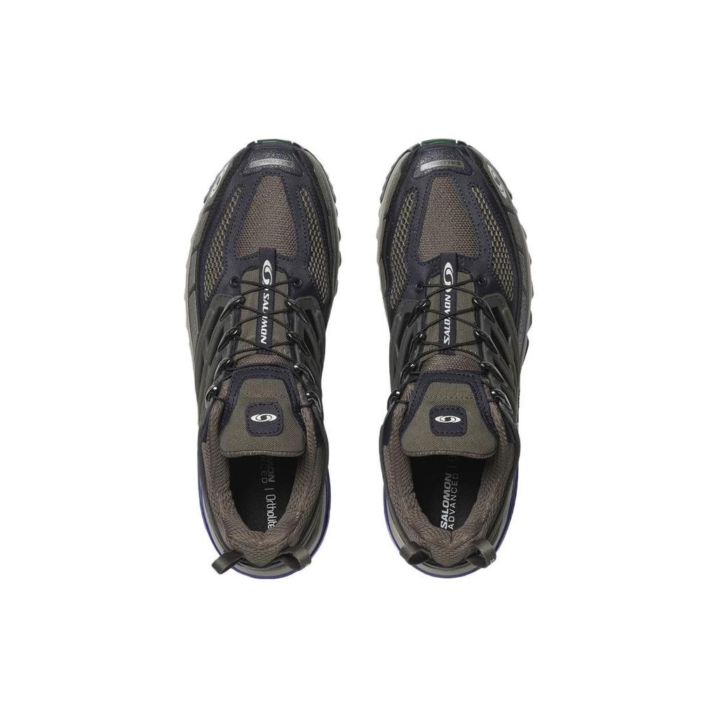 Salomon Acs Pro Advanced Fabric Trendy Non-Slip Wear-Resistant Breathable Lightweight Low-Top Hiking Shoes Unisex Hiking Shoes Black Brown 417526