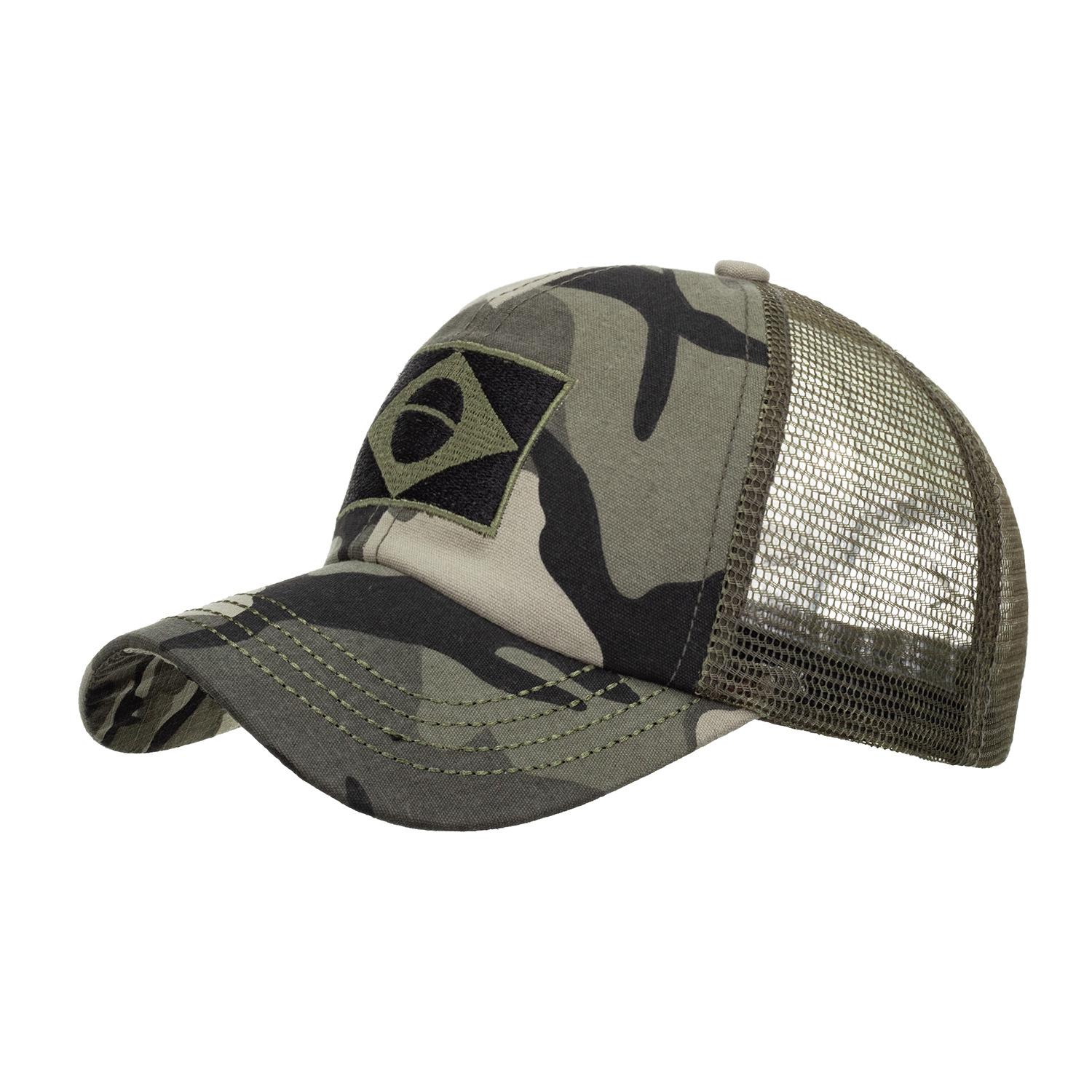 

New camouflage round mesh cap baseball cap women s sun hat камуфляжний