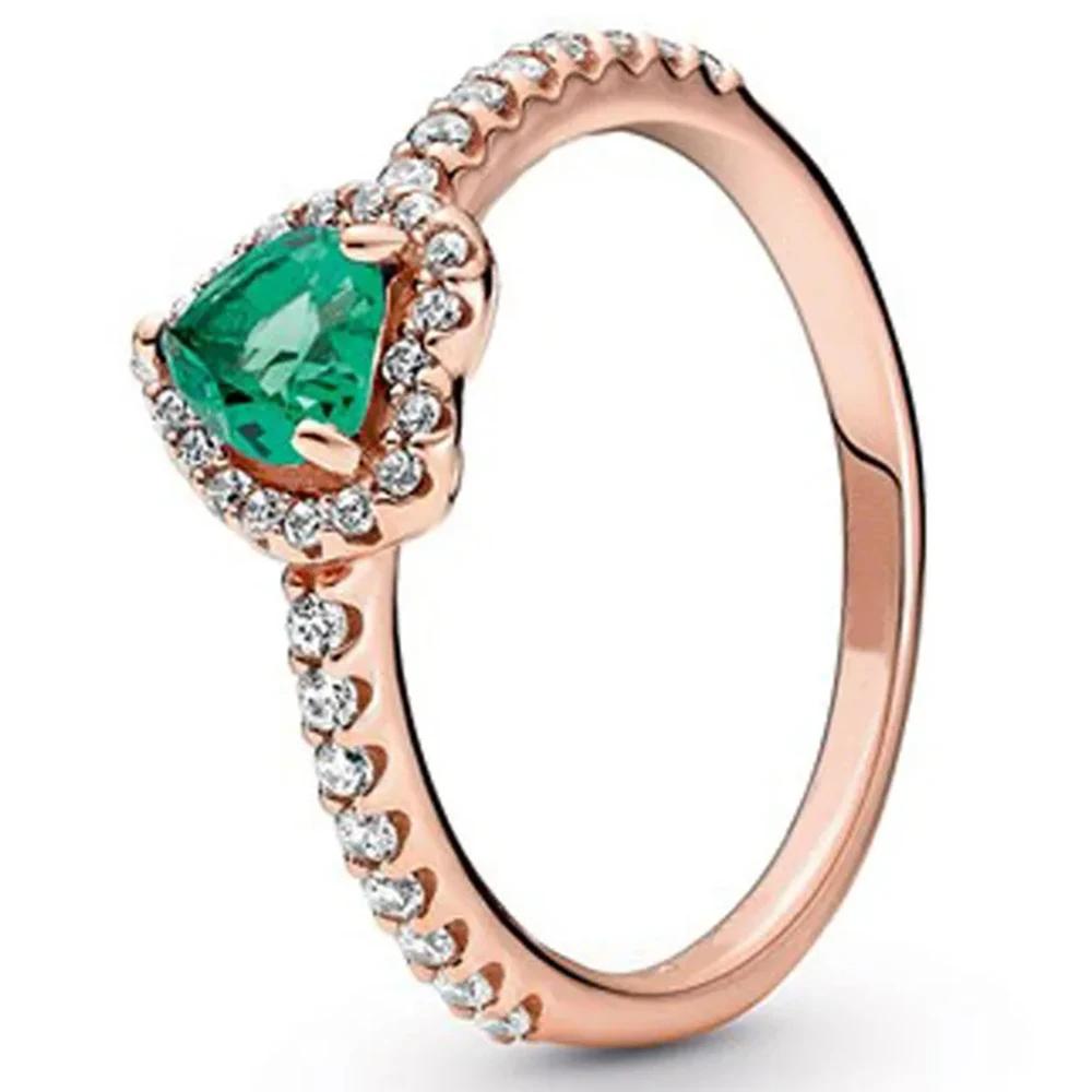 New Disney Fashion Sun Sapphire Couple Fit Pandora Birthday Gift Valentine's Day Limited Edition Ring
