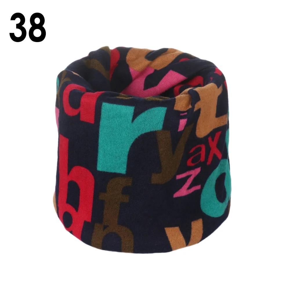 Unisex Cotton Ring Neck Scarf Headbands Autumn Winter Warm Soft Face Cover Outdoor Sports Warmer Snood Collar Headwear