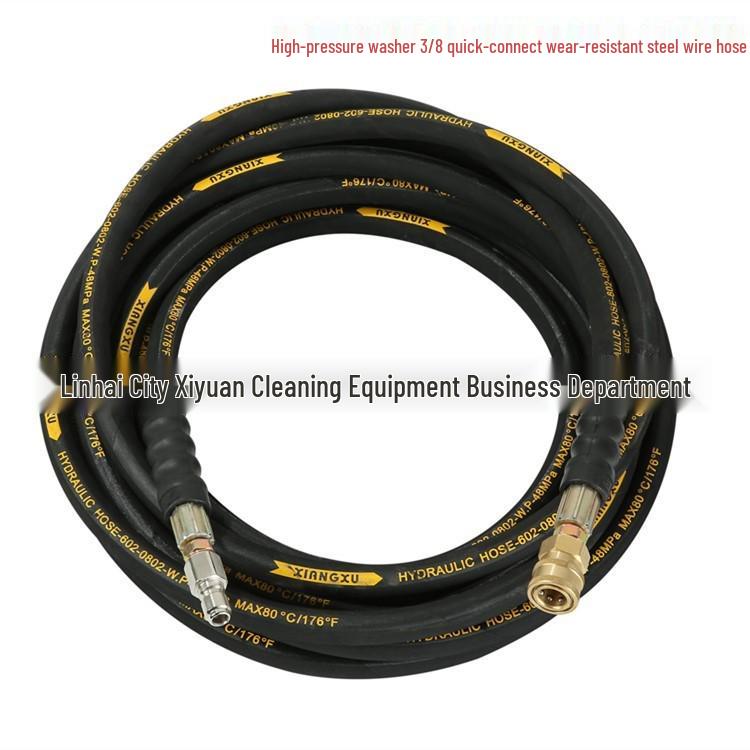 

High Pressure Water Hose with 3/8 Quick Connect & Explosion-Proof Steel Wire
