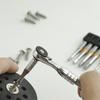 711L Mini Ratchet Wrench - One of the Smallest 1/4" Ratchets for Tight Spaces, Connects To Any Hex Head Extension [Parallel Import]